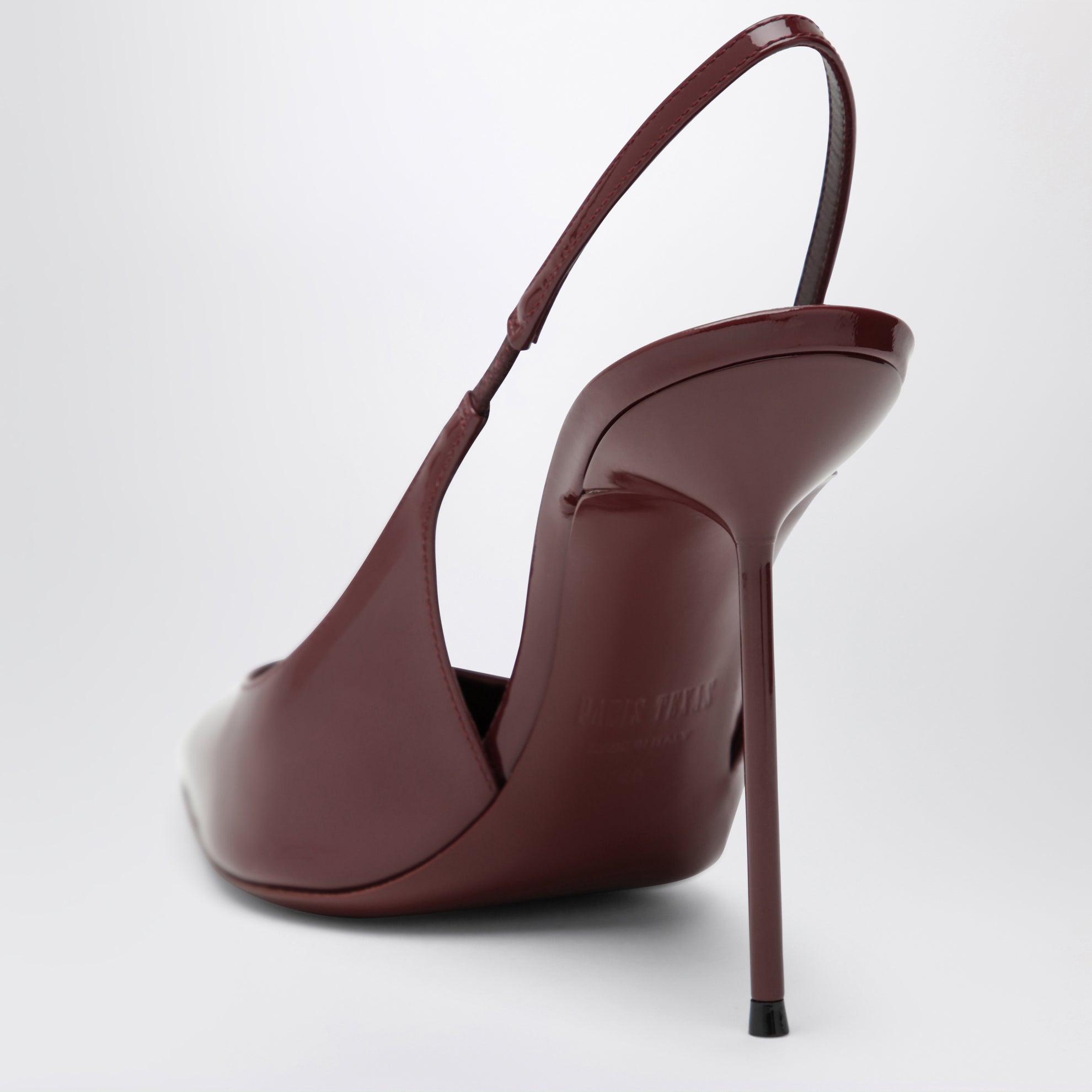 Lidia slingback pumps in cherry patent leather