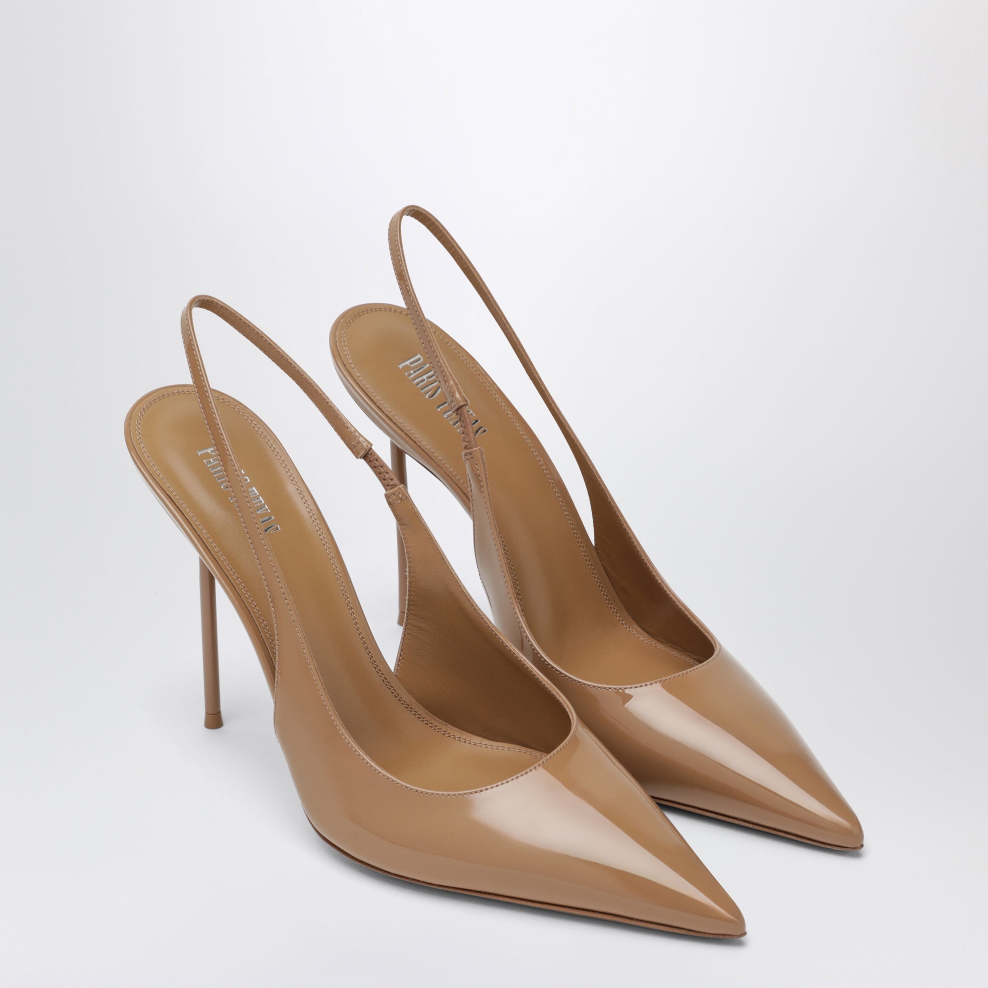 Slingback Lidia in vernice beige