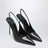 Slingback Lidia in vernice nera