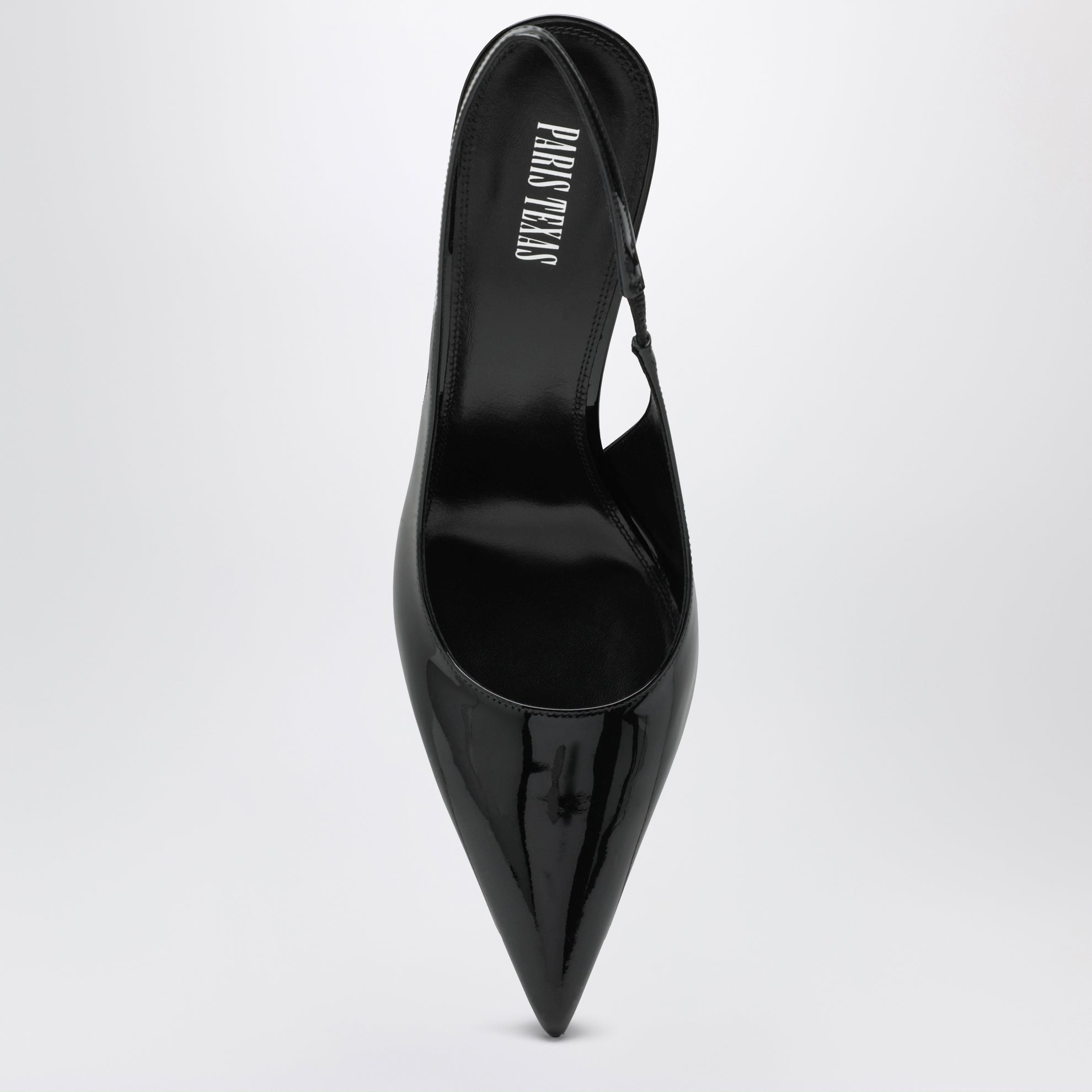 Slingback Lidia in vernice nera