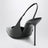 Slingback Lidia in vernice nera