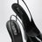 Slingback Lidia in vernice nera