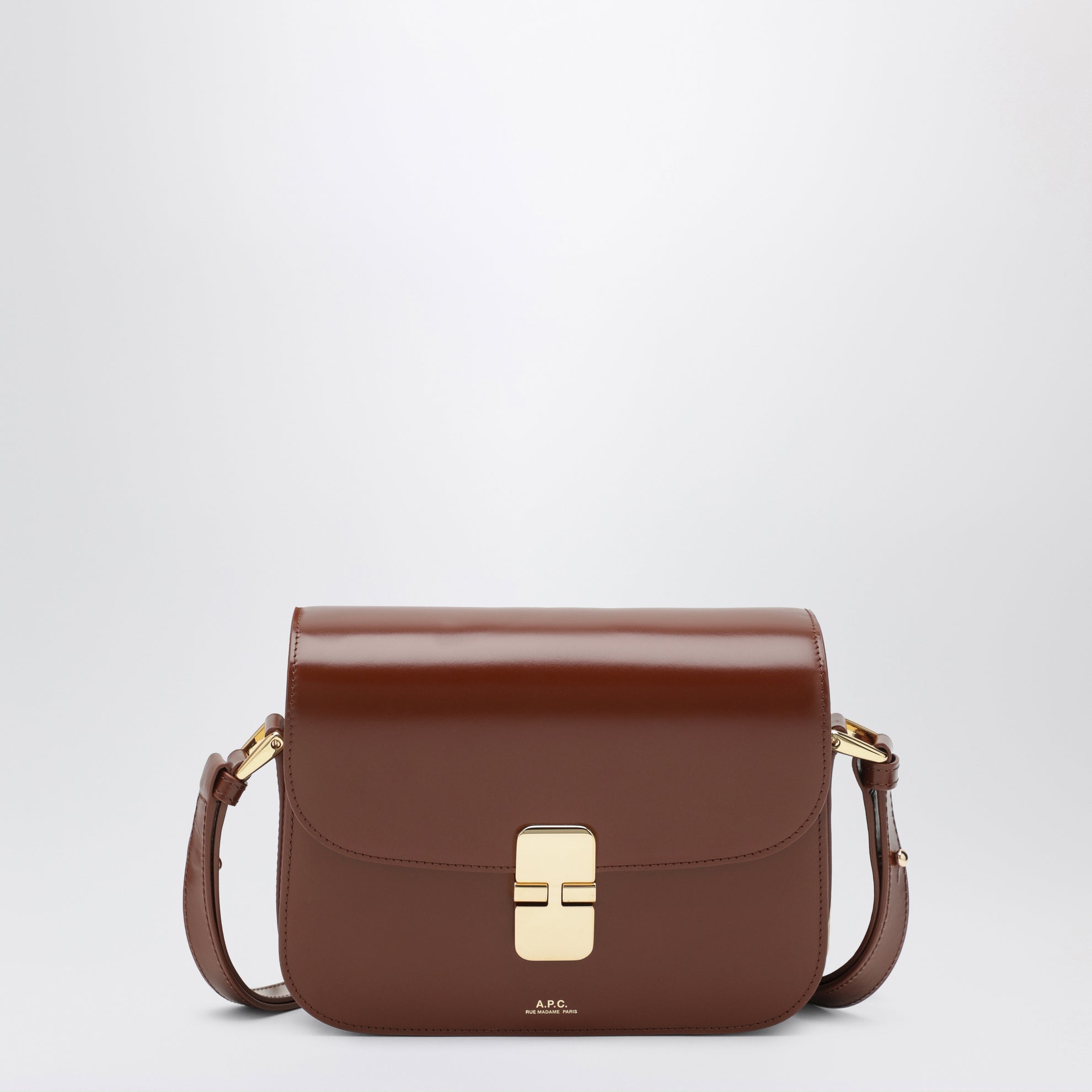 Petit sac à bandoulière Grace couleur noisette