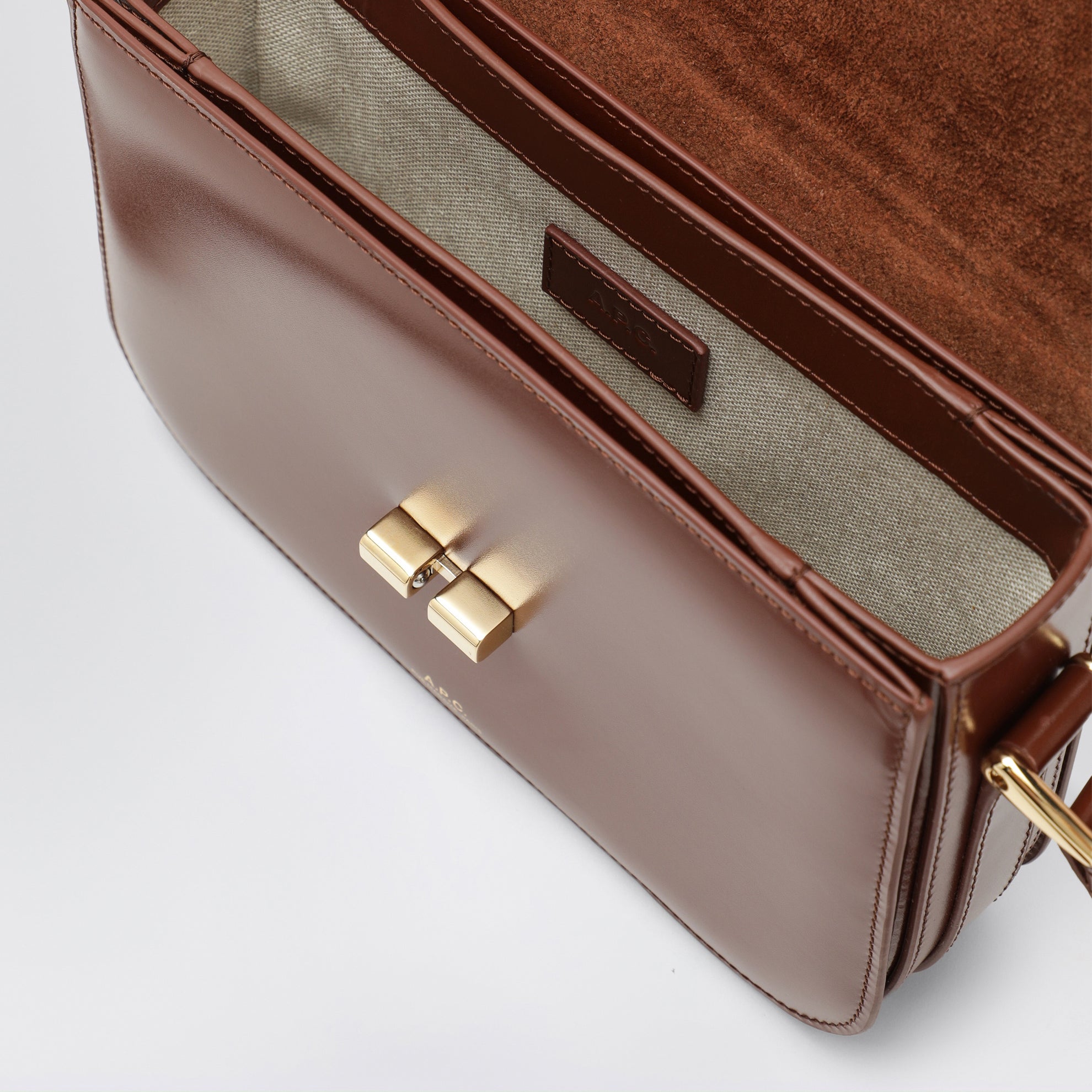 Petit sac à bandoulière Grace couleur noisette