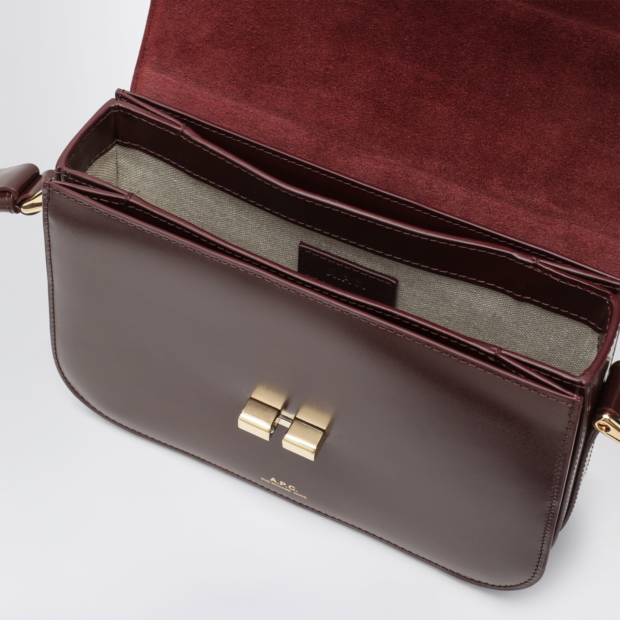 Petit sac à bandoulière Grace couleur vin