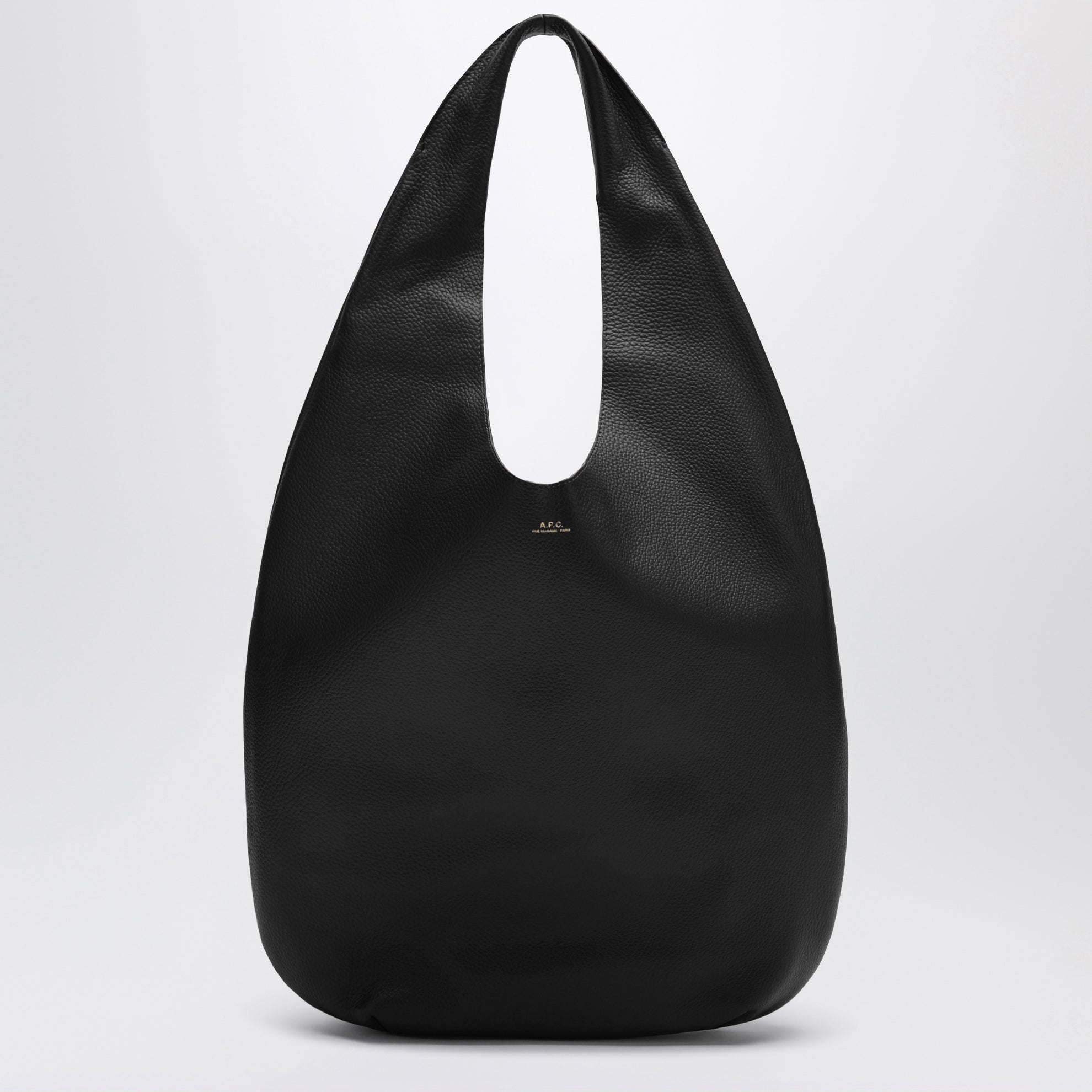 Schwarze Ledertasche von Le Neige
