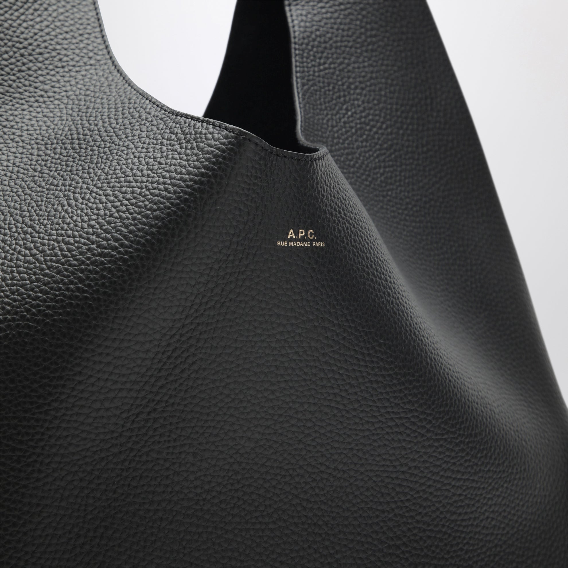 Schwarze Ledertasche von Le Neige