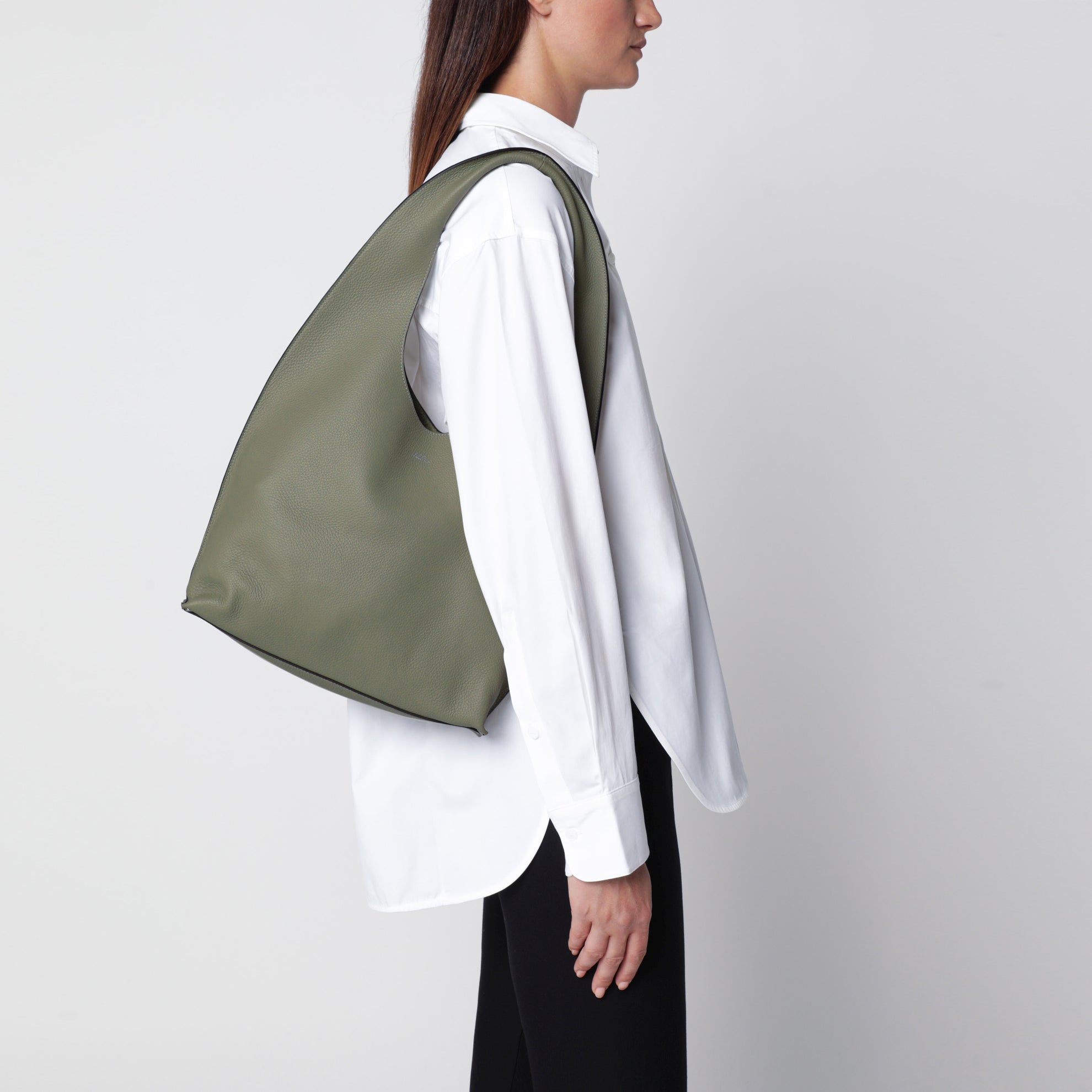 Sac en cuir Neige Clou vert pastel