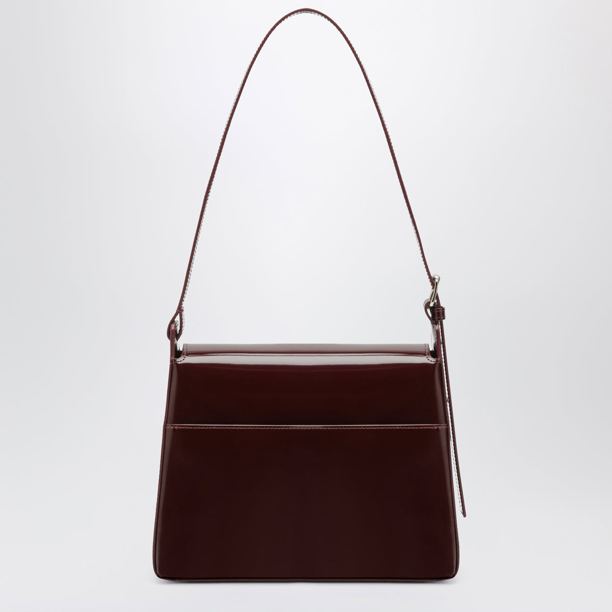 Virginie burgundy leather bag