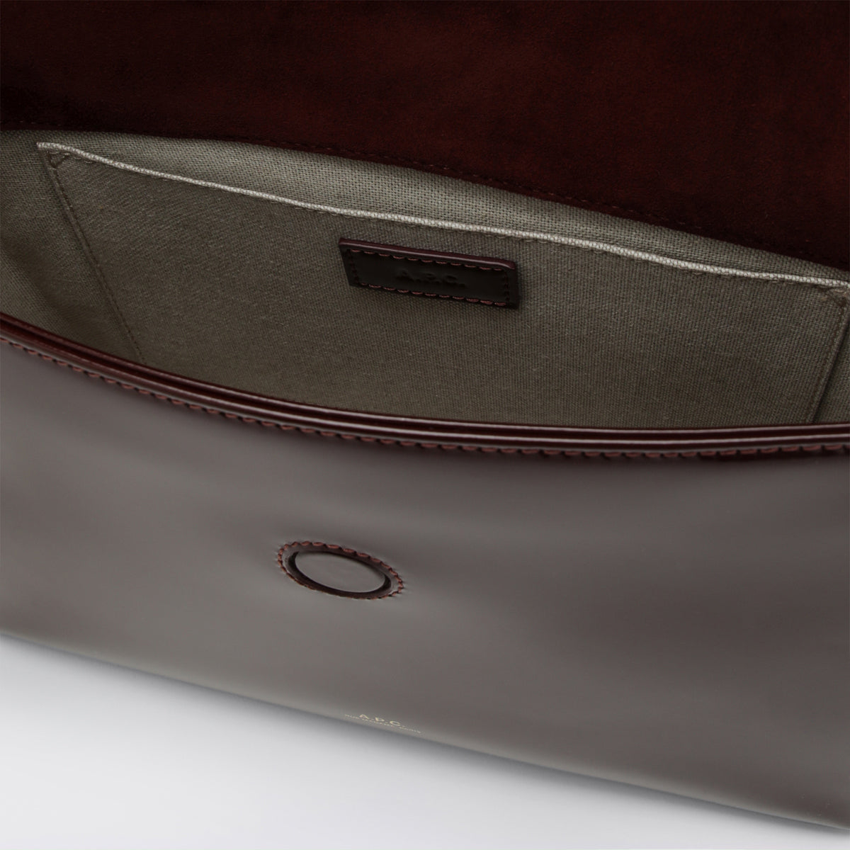 Virginie burgundy leather bag