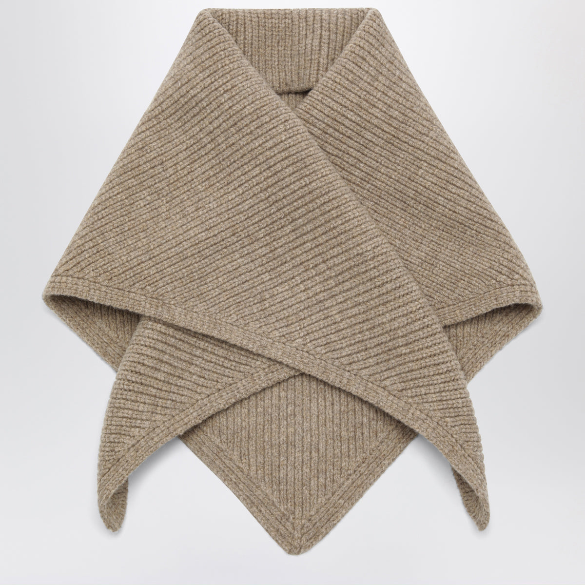 Sciarpa Pythagoras oatmeal in lana merino