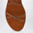 Cuoio smooth leather crossover sandals