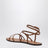 Cuoio smooth leather crossover sandals