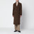 Cappotto Bamira marrone mélange in lana vergine
