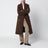 Cappotto Bamira marrone mélange in lana vergine