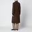 Cappotto Bamira marrone mélange in lana vergine