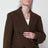 Cappotto Bamira marrone mélange in lana vergine