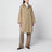 Cappotto Etoli beige in velluto di cotone