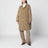 Cappotto Etoli beige in velluto di cotone