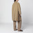 Cappotto Etoli beige in velluto di cotone