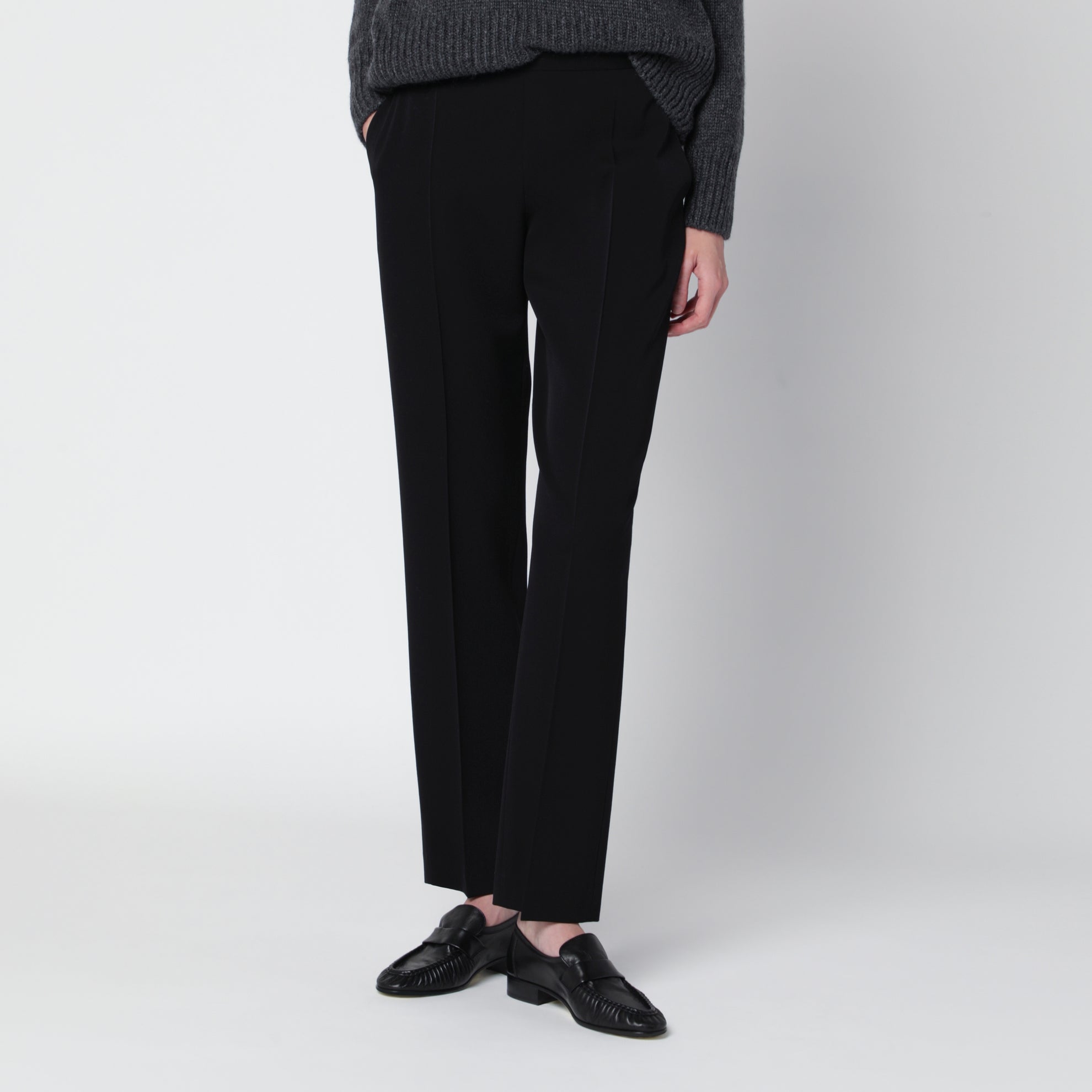 Cyril black trousers in wool