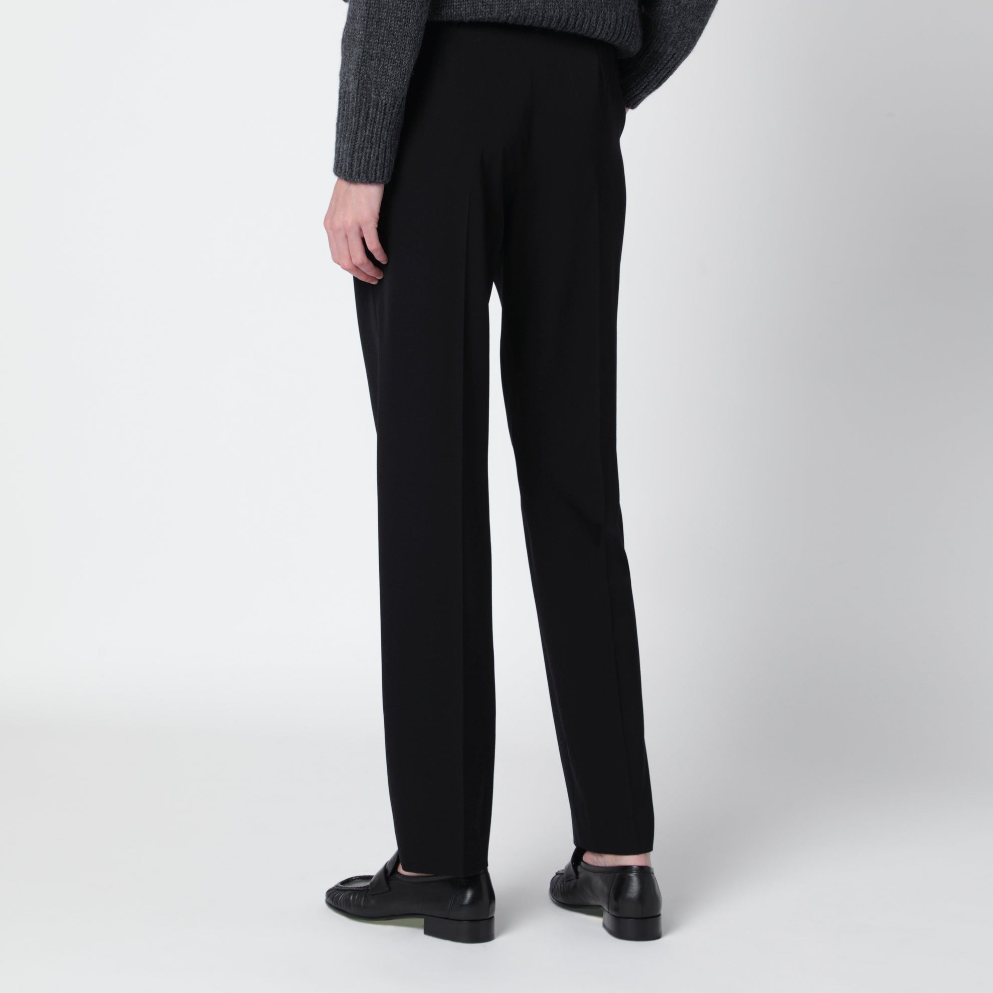Cyril black trousers in wool