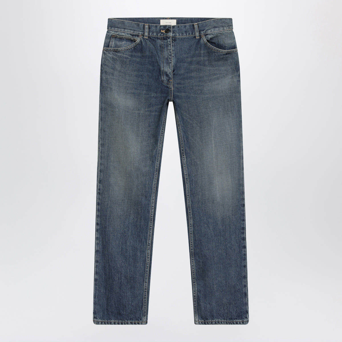 Medium blue cotton denim jeans