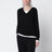 Phora Black Cashmere V-Neck Sweater