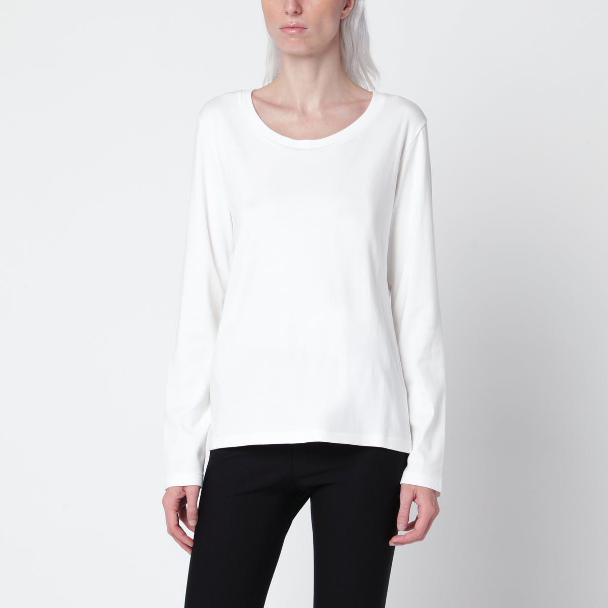 T-shirt Kalto bianco avorio in cotone