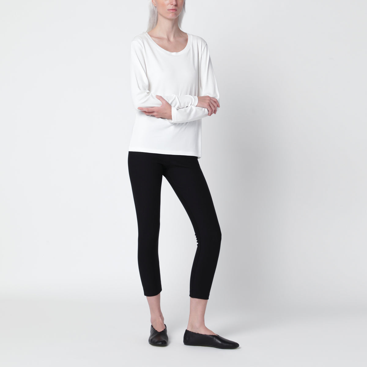 T-shirt Kalto bianco avorio in cotone