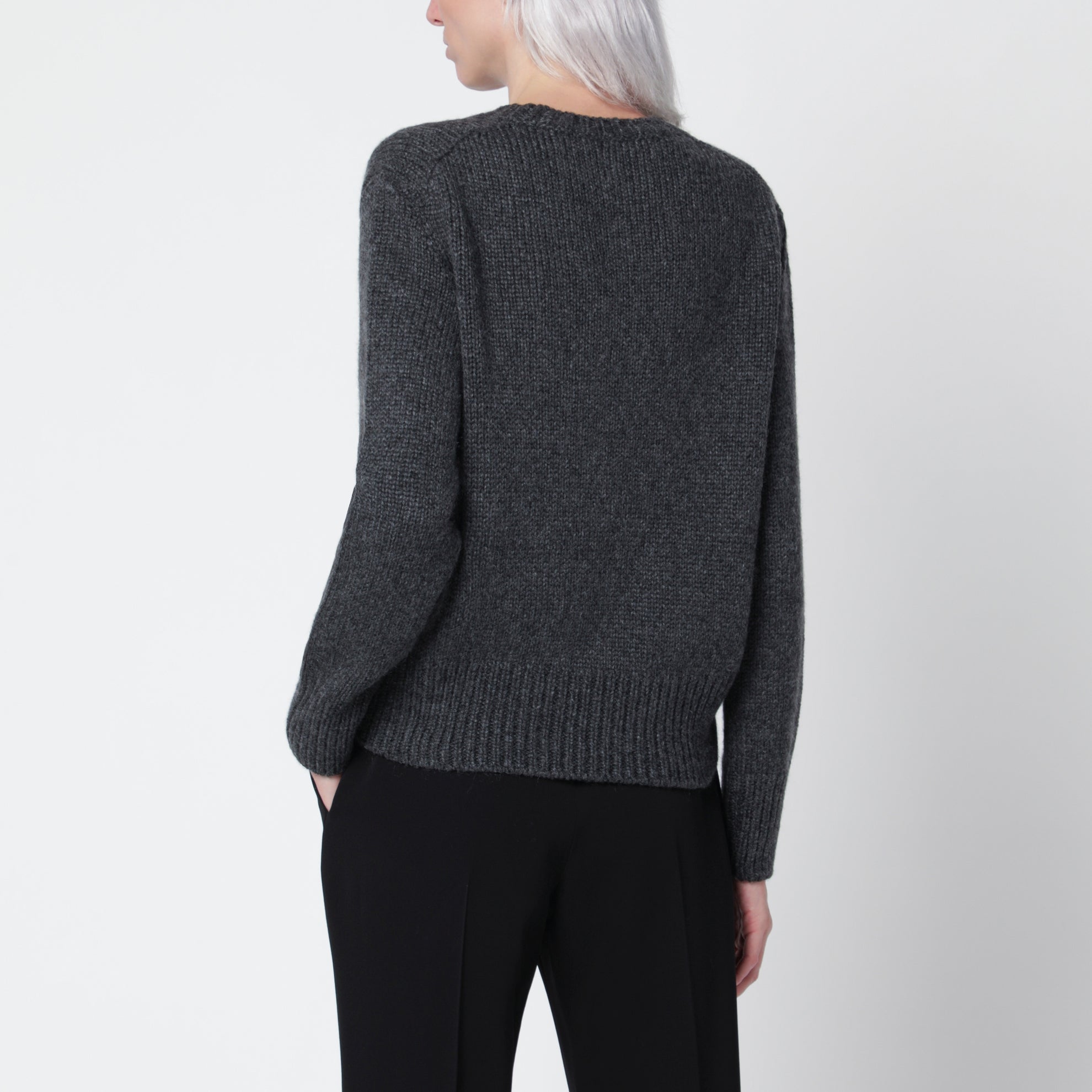 Maglione Pato antracite in cashmere