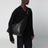 Gemini bag in black grained calf leather