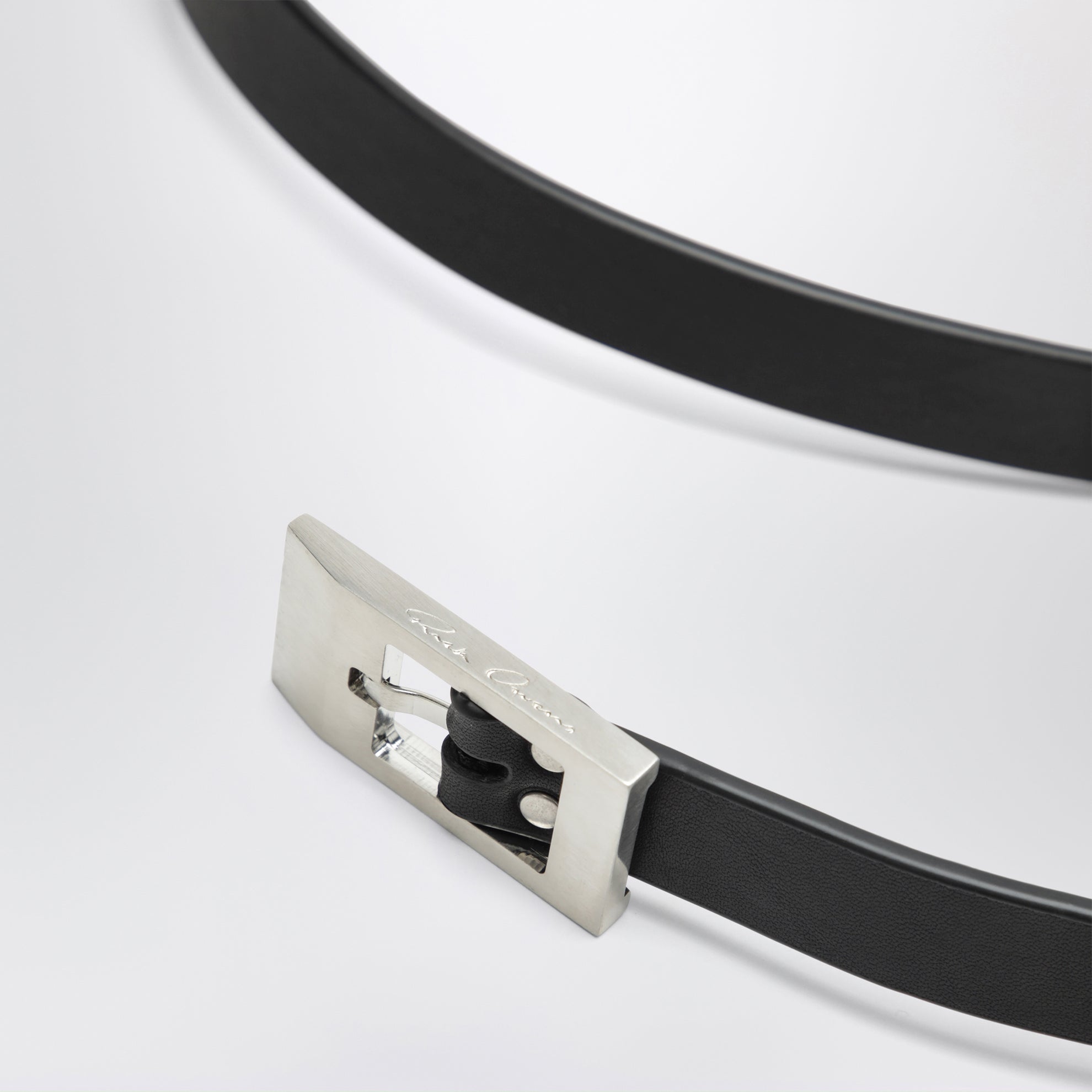 Mini Stooges Black Leather Belt