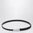Cintura Trunk Belt nera in pelle