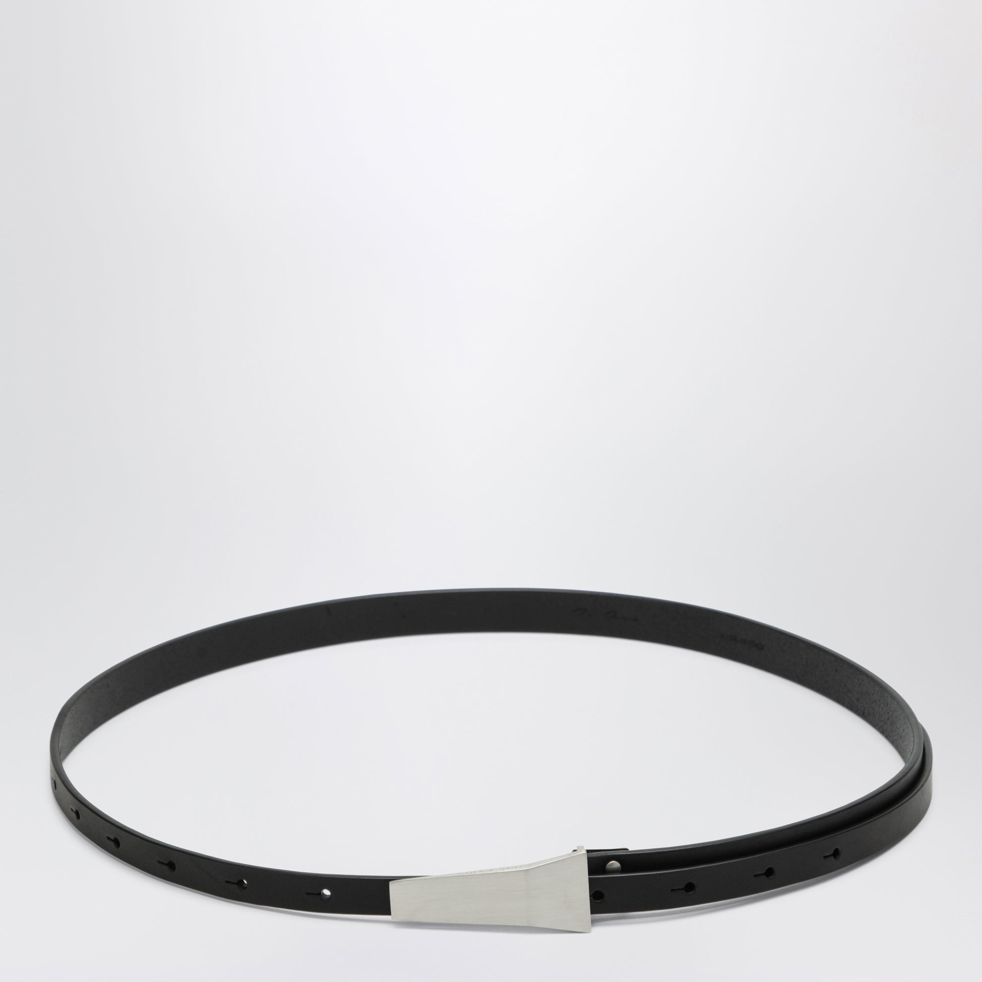 Cintura Trunk Belt nera in pelle