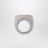 Hollywood-Ring aus Messing mit Palladium-Finish