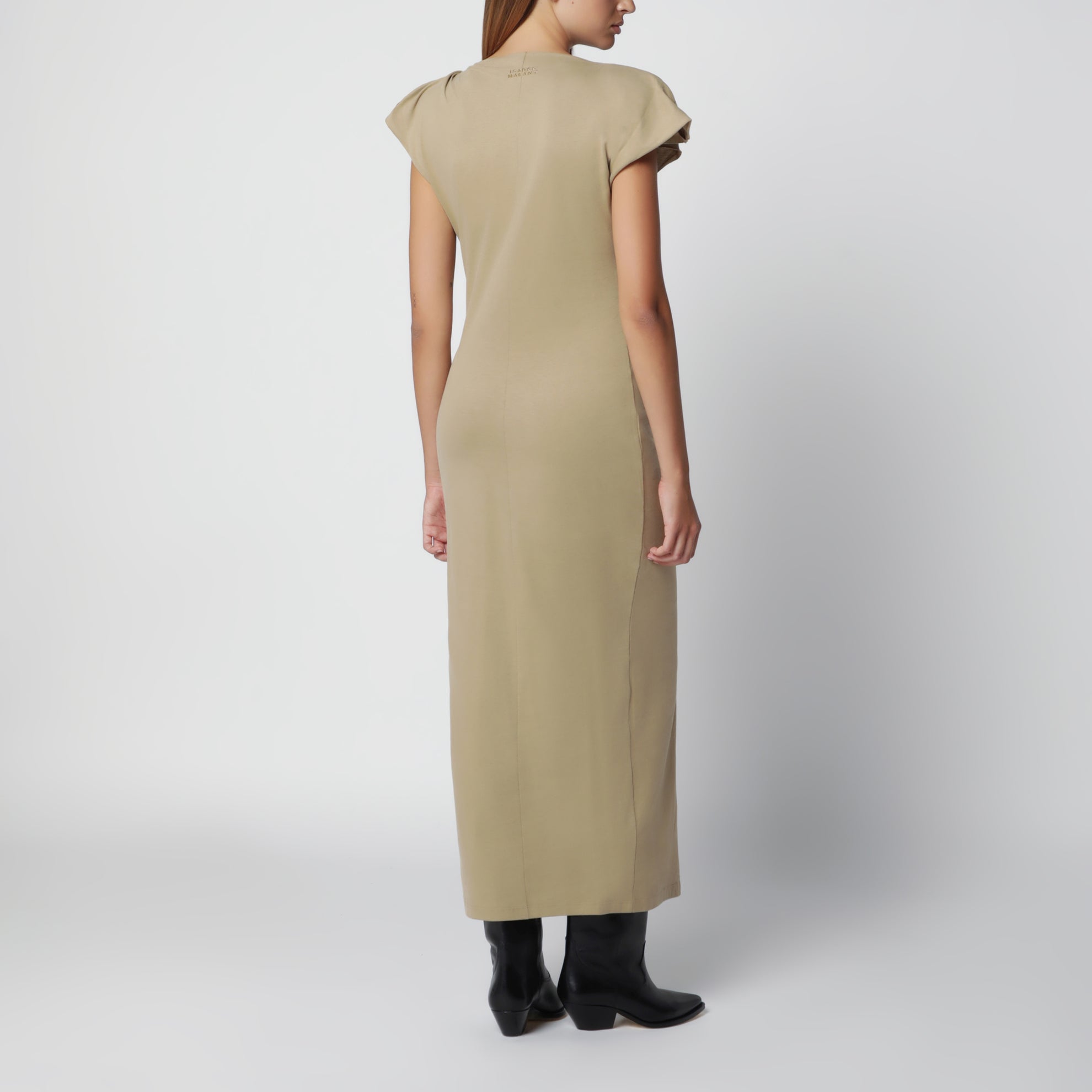 Robe Nadela Light Bronze en jersey drapé
