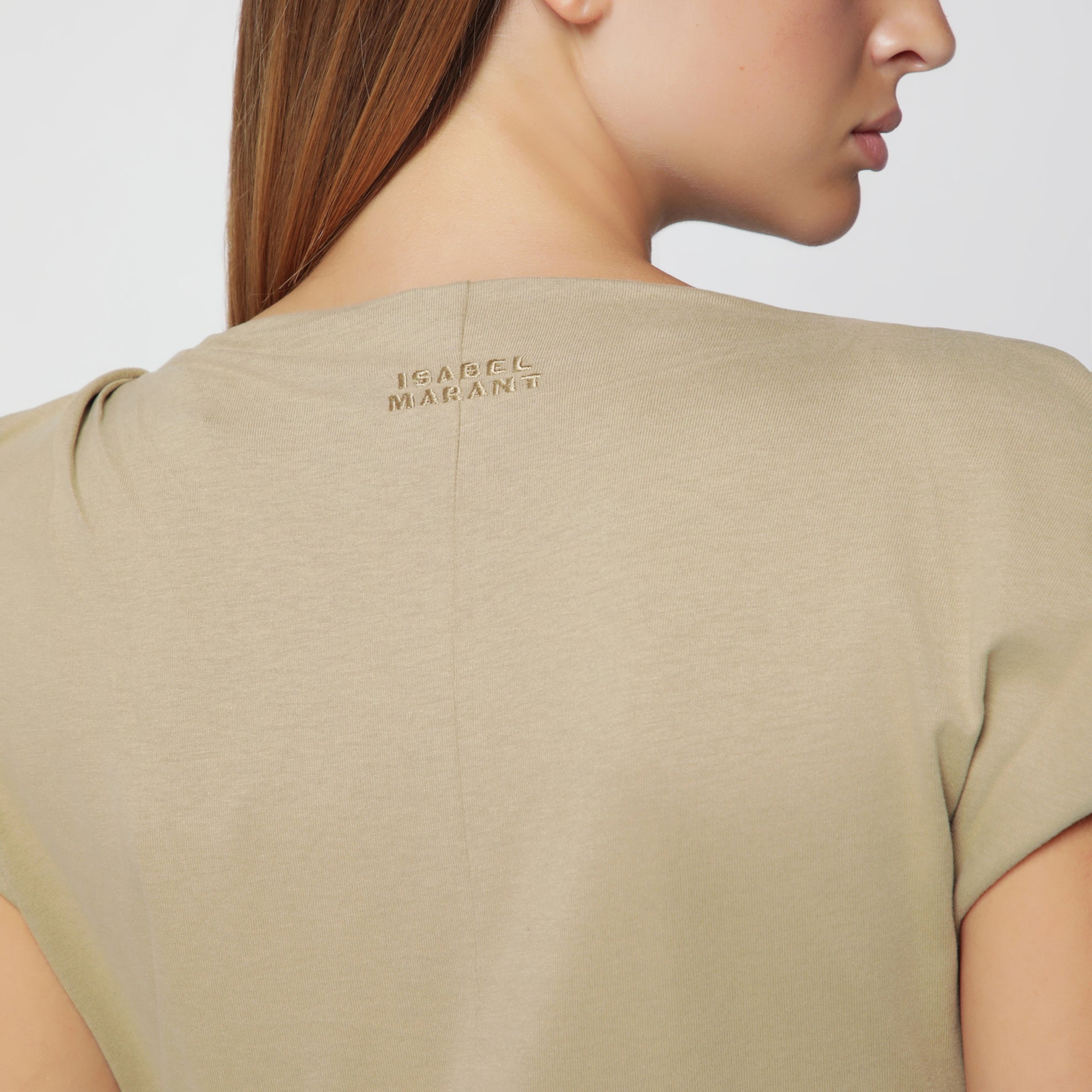 Robe Nadela Light Bronze en jersey drapé