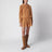 Robe en coton couleur caramel Lenora