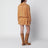 Robe en coton couleur caramel Lenora