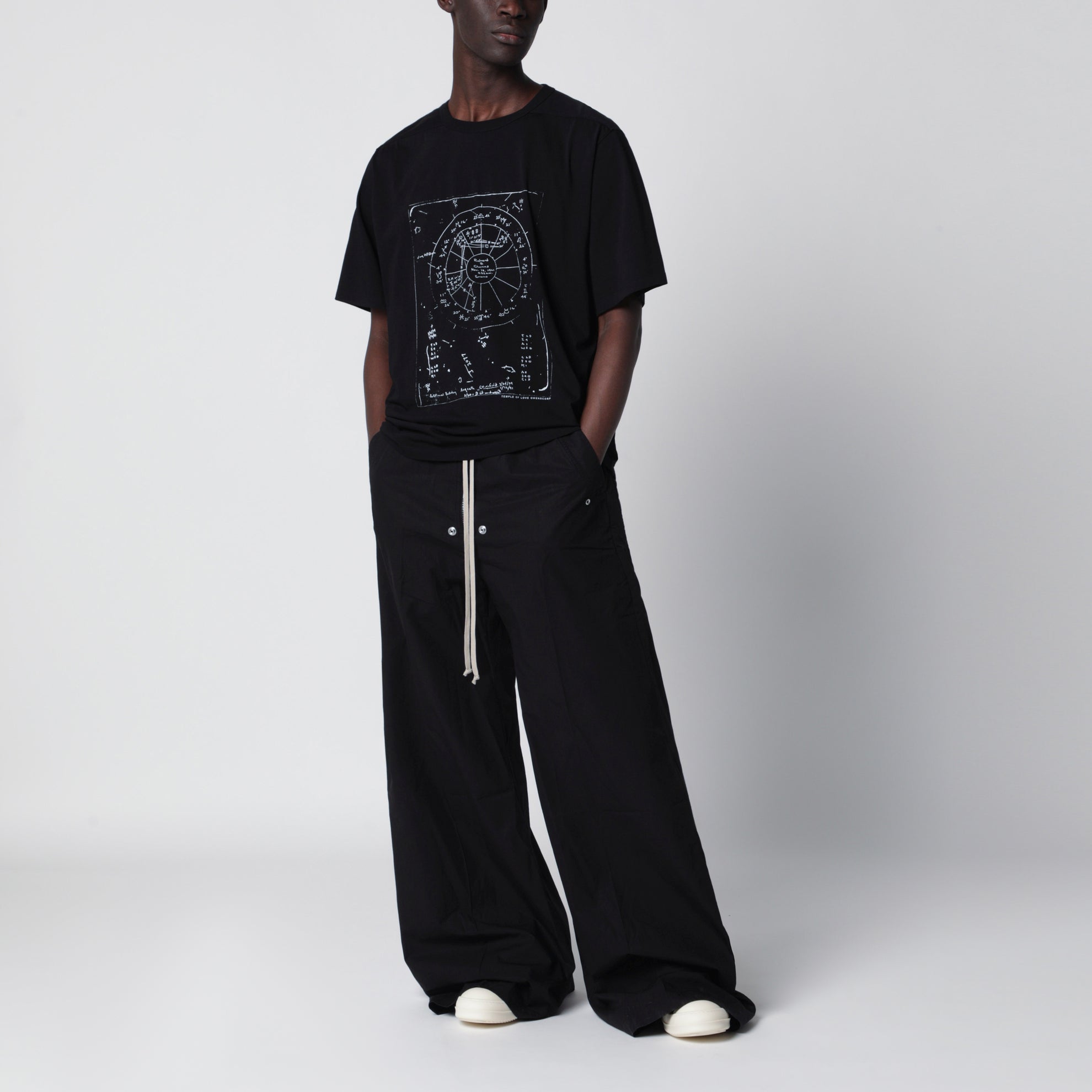 Brad Temple T-shirt in cotton jersey black/milk