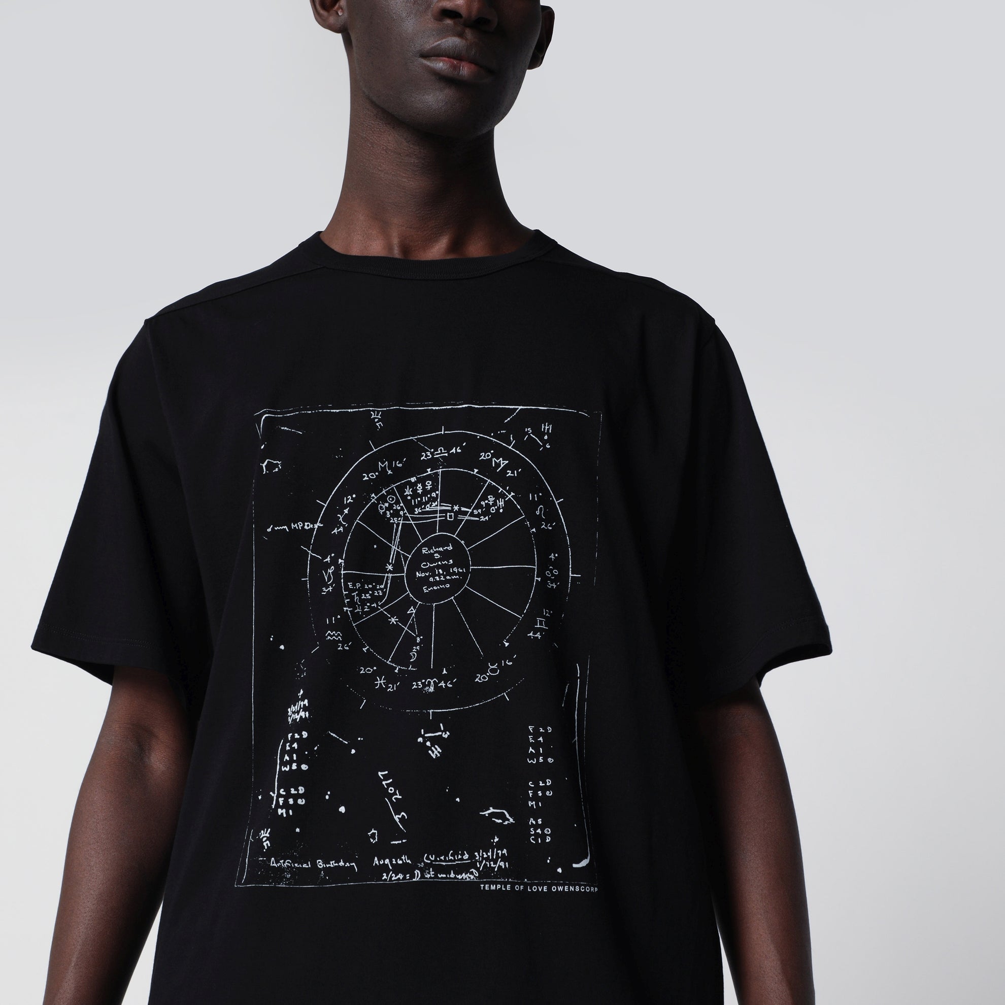 Brad Temple T-shirt in cotton jersey black/milk