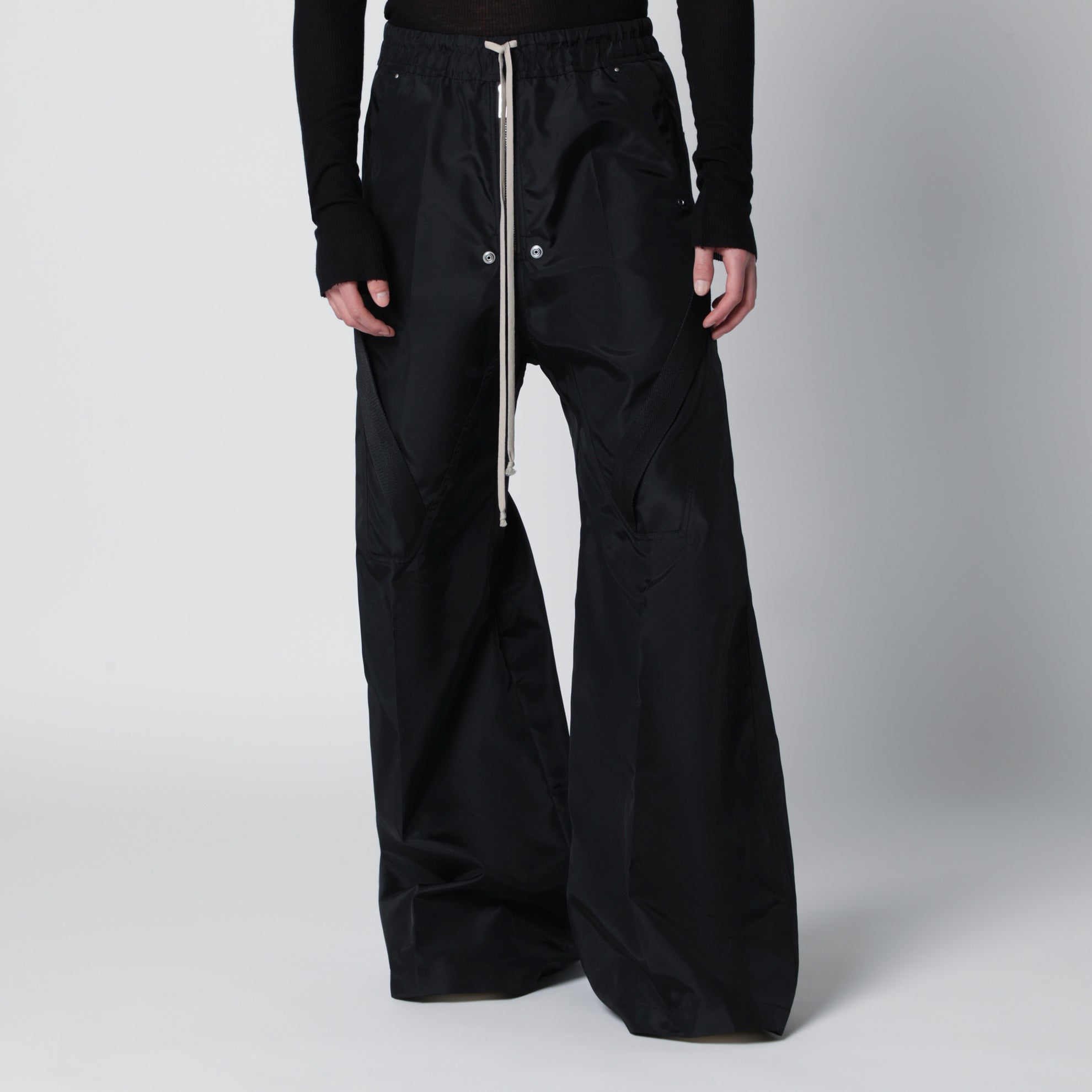 Pantaloni Strapped Wide Bela neri