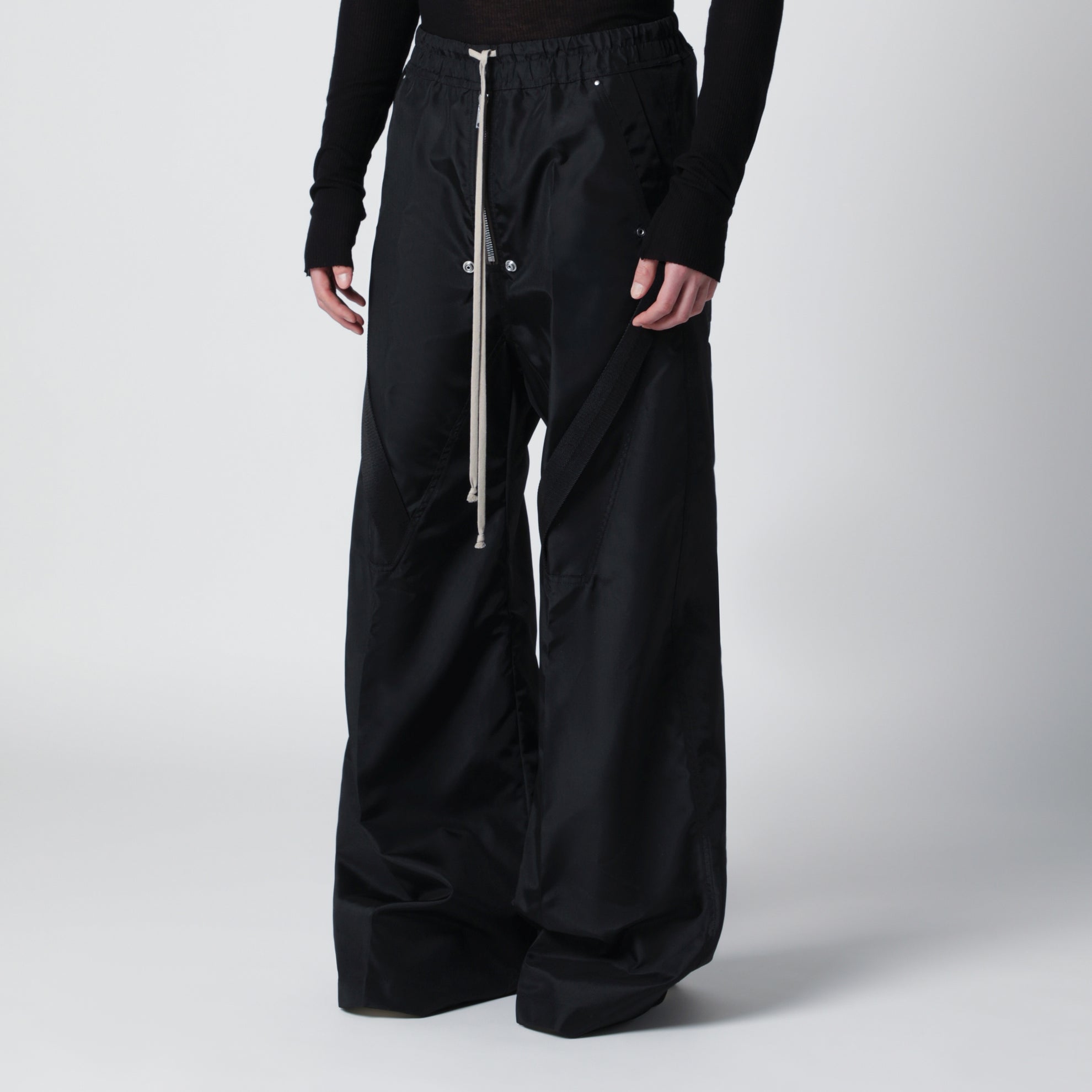 Pantaloni Strapped Wide Bela neri