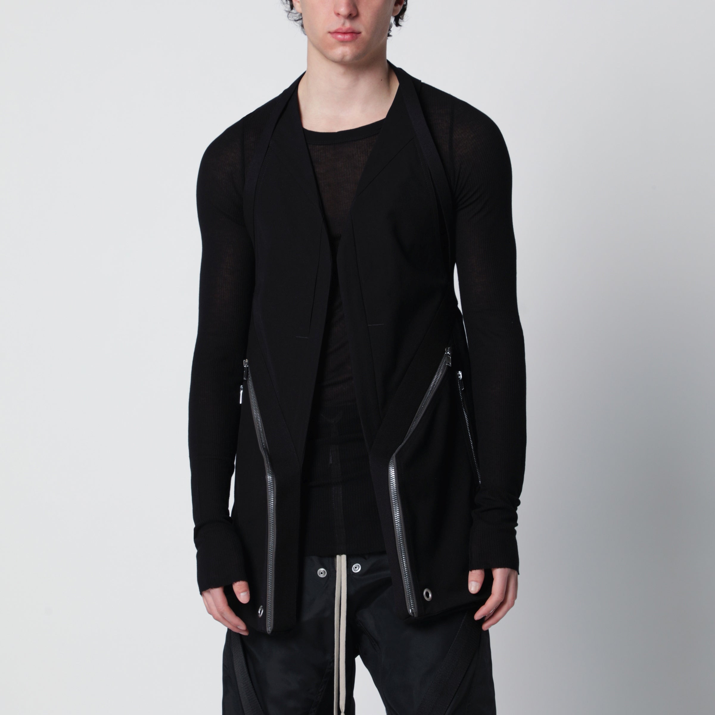 Rick Owens Black Temple waistcoat | TheDoubleF