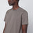 Short-sleeve T-shirt in mud colour