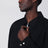 Zip-up wool shirt jacket