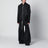 Schwarze Lederjacke mit Reißverschluss