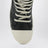 Baskets hautes en cuir noir/blanc