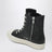 Baskets hautes en cuir noir/blanc